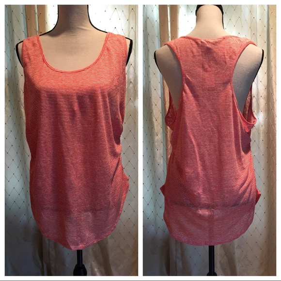 ANTHROPOLOGIE Linen Racer Tank by Bordeaux Red XL - Picture 2 of 3